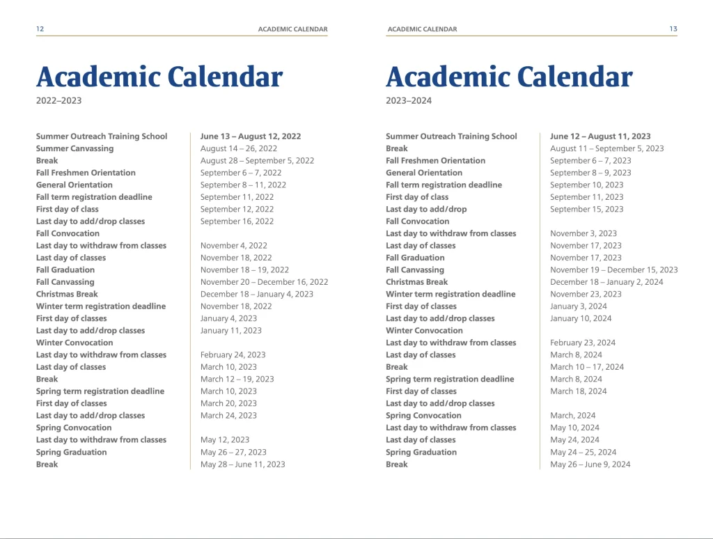 Calendar – Hartland College